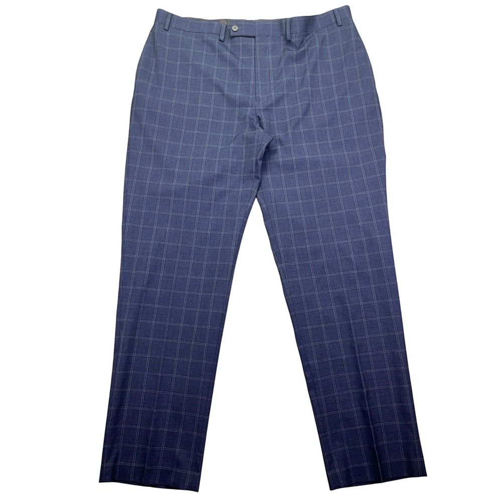 Lauren Ralph Lauren Plaid Dress Pants Modern Fit Blue 42x32 Fits 40" Boho Grunge